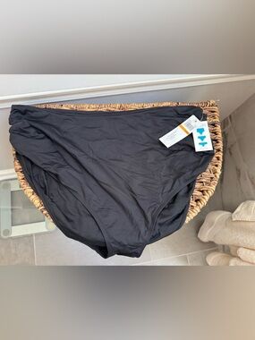 NWT! Anne Cole Convertible wear 3 Ways Shirred Swim Bottom size 24W